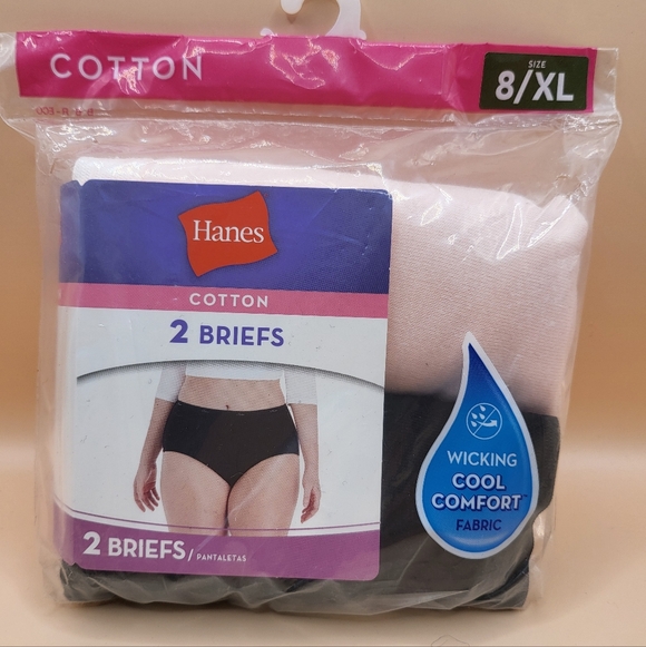 Hanes Other - Hanes Cotton Briefs 2 PACK (XL / 8) Women's BRAND NEW